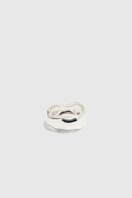 3 Pack Chunky Rings In Silver