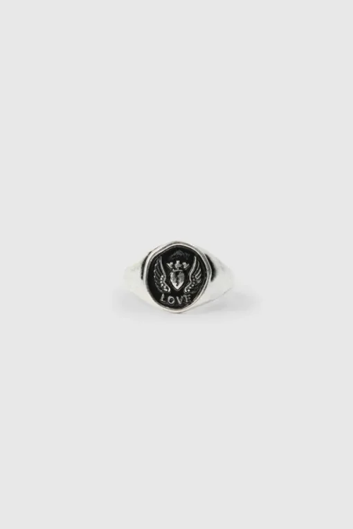 3 Pack Embossed Rings In Silver
