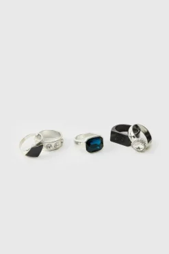 5 Pack Gem Rings