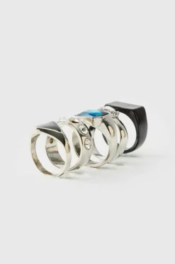5 Pack Gem Rings