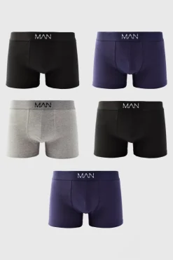 5 Pack Mixed Colour Man Trunks
