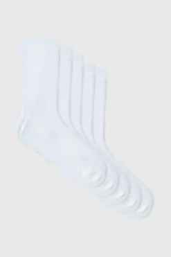 5 Pack Plain Socks