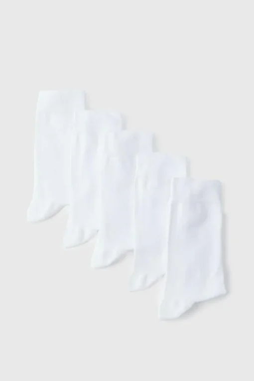 5 Pack Plain Socks