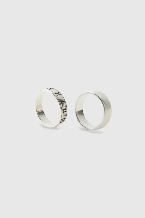 2 Pack Roman Lettering Rings