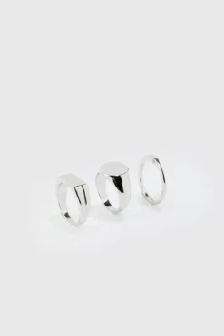 3 Pack Signet Rings