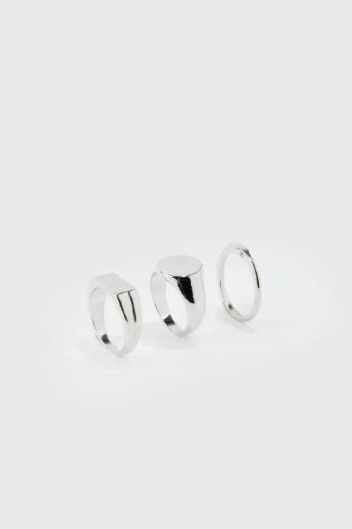 3 Pack Signet Rings