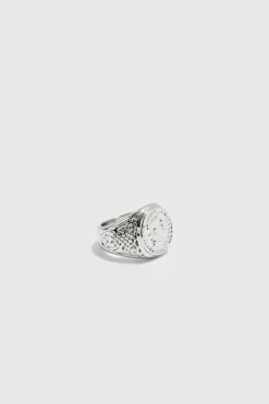 2 Pack Signet Rings In Silver