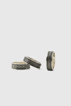 3 Pack Silver Ring Set