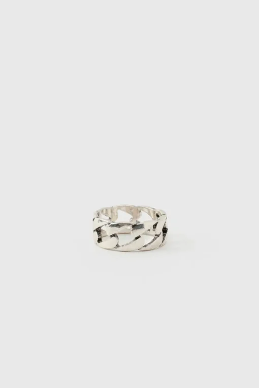 3 Pack Silver Signet Rings