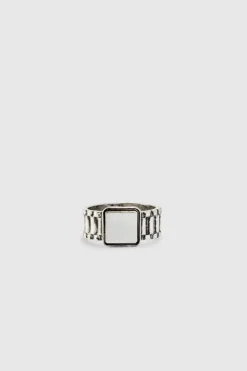 5 Pack Skull Embossed Rings