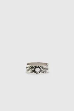 5 Pack Skull Embossed Rings