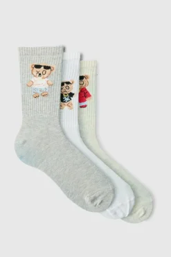 3 Pack Teddy Bear Sports Socks