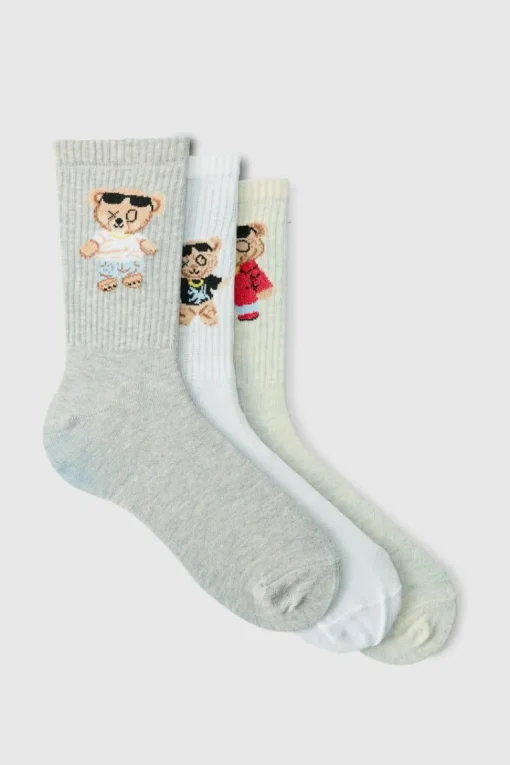 3 Pack Teddy Bear Sports Socks
