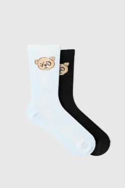 2 Pack Teddy Bear Sports Socks