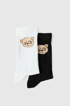 2 Pack Teddy Bear Sports Socks