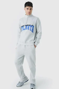 1/4 Zip Funnel Neck Atlanta Sweatshirt Tracksuit