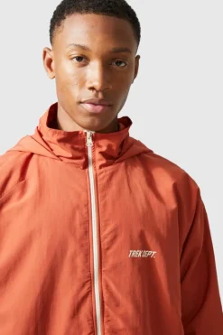 Active Oversized Crinkle Nylon Cagoule Jacket
