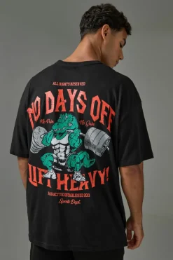 Active Oversized No Days Off Lift Heavy T-shirt