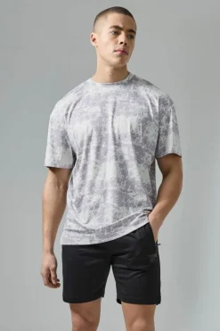 Active Training Dept Camo Oversized T-shirt Short Set