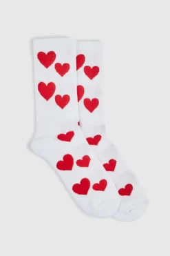 All Over Heart Sports Socks