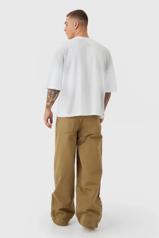 Baggy Fit Rigid Star Studded Jeans