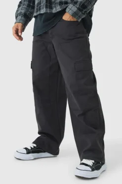 Baggy Twill Overdye Carpenter Cargo Trousers