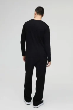 Basic Long Sleeve Crew Neck T Shirt