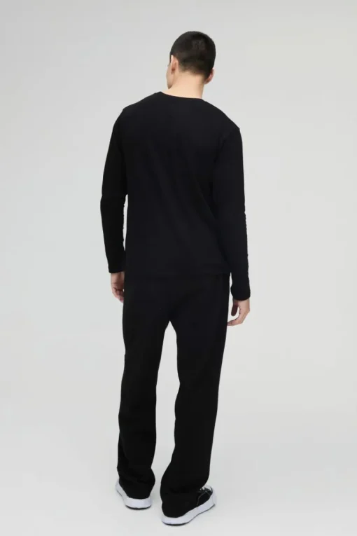 Basic Long Sleeve Crew Neck T Shirt