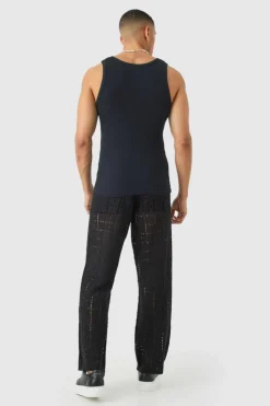 Basic Muscle Fit Ribbed Vest