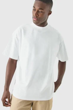 Basic Oversized Extended Neck T-Shirt