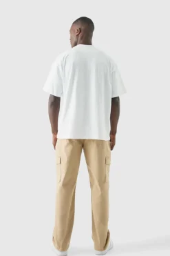 Basic Oversized Extended Neck T-Shirt