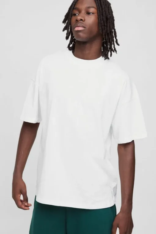 Basic Oversized Extended Neck T-Shirt