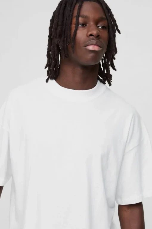 Basic Oversized Extended Neck T-Shirt