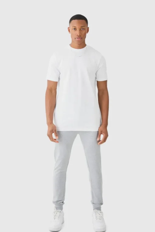 Basic Slim Fit Crew Neck T-Shirt