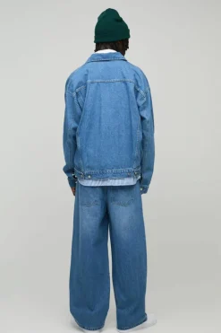 Belted Baggy Fit Jeans