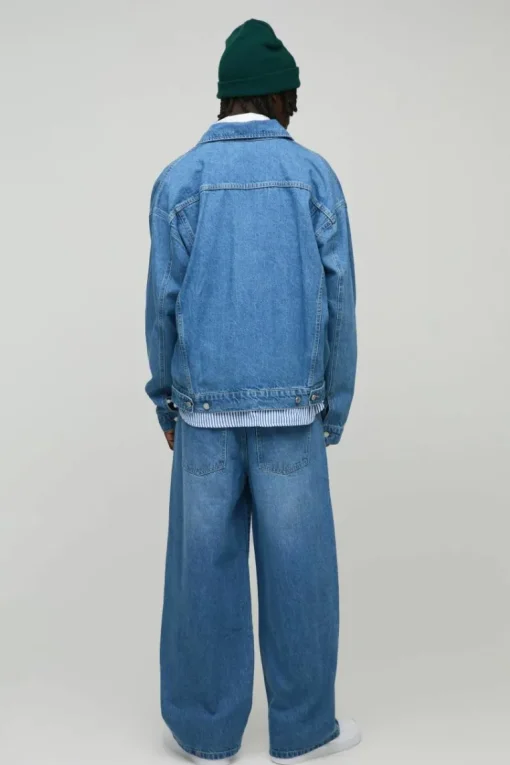 Belted Baggy Fit Jeans