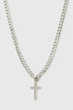 Black Silver Chain Necklace