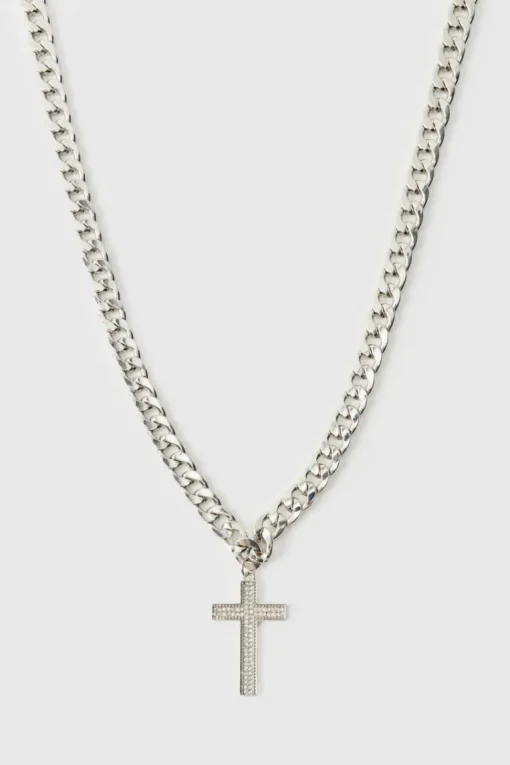 Black Silver Chain Necklace