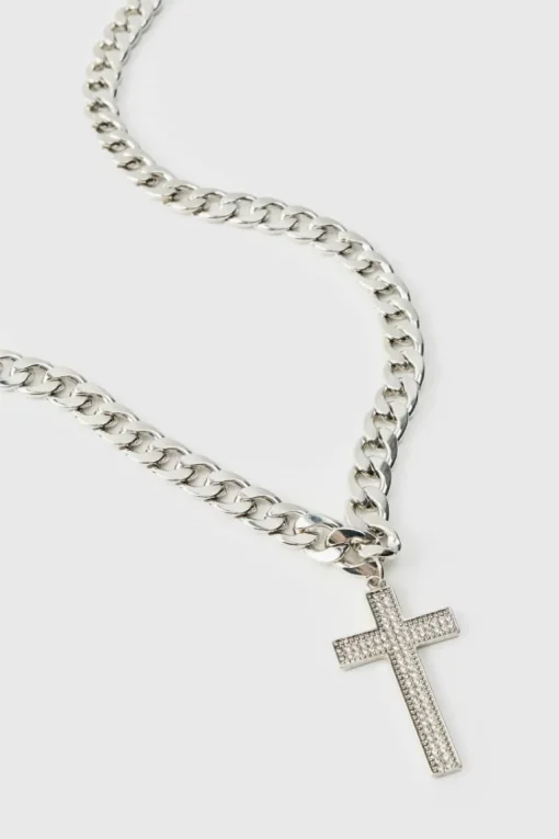 Black Silver Chain Necklace