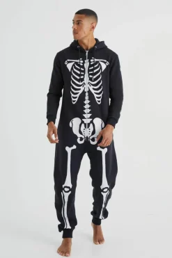 Black Skeleton Onesie