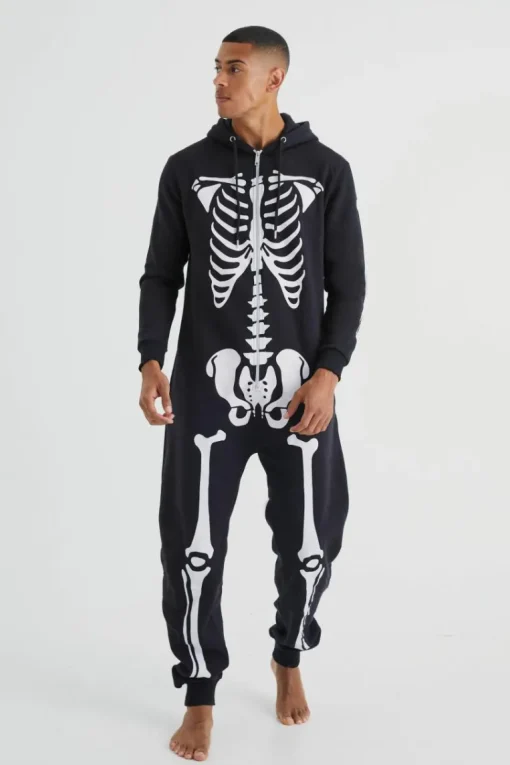 Black Skeleton Onesie