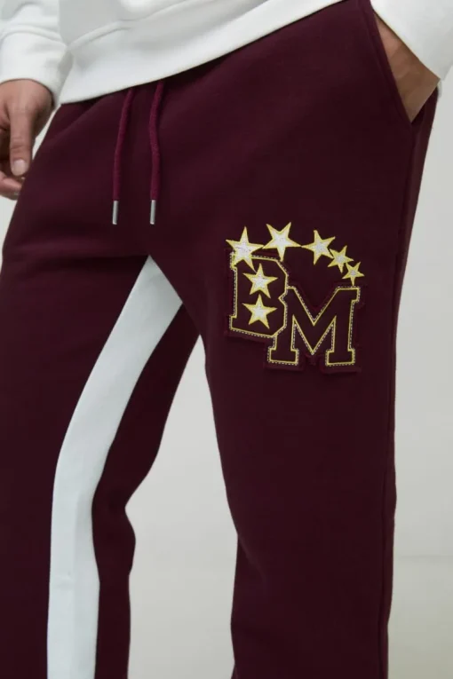 BM Varsity Applique Gusset Jogger