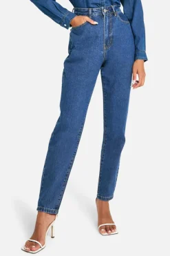 Boohoo Basics High Waisted Slim Fit Jeans