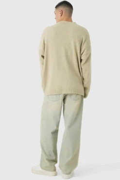 Boucle Knit Drop Shoulder Cardigan