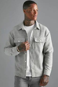 Boxy Boucle Heavyweight Overshirt