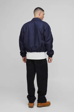 Boxy Denim Padded Jacket
