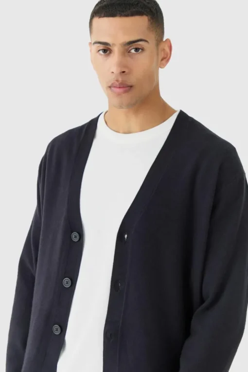 Boxy Fit Knitted Cardigan