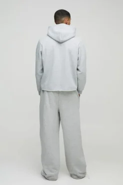 Boxy Marl Raw Hem Texas Western Hoodie