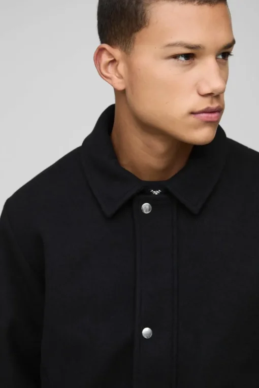 Boxy Melton Harrington Jacket