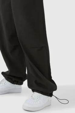 Bungee Waist Twill Parachute Pants
